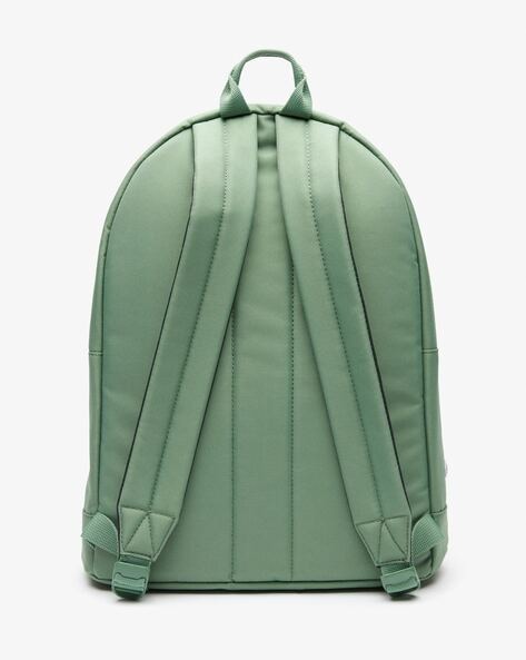 Green cloth backpack Lacoste Green in Cloth - 1417180