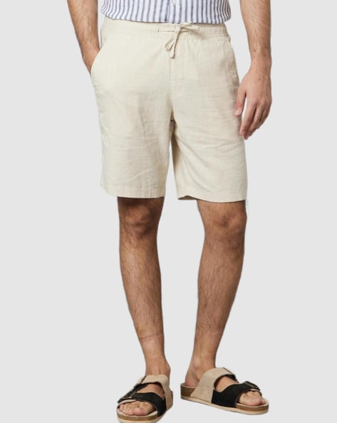 Flat Front Bermudas with Flap Pockets