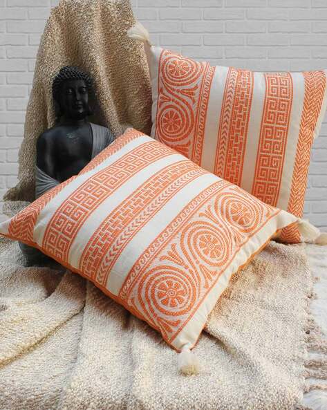 Cheap clearance orange pillows