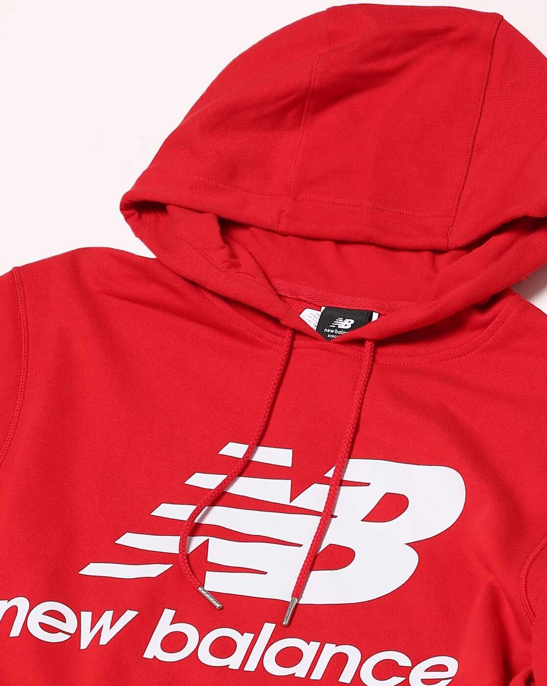 Red new balance on sale hoodie