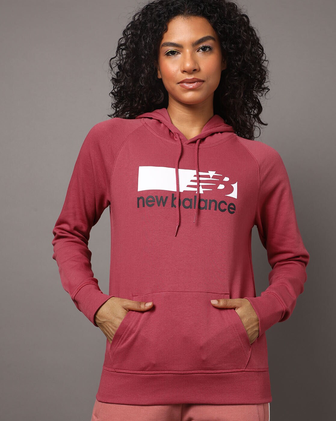 Red new hot sale balance hoodie