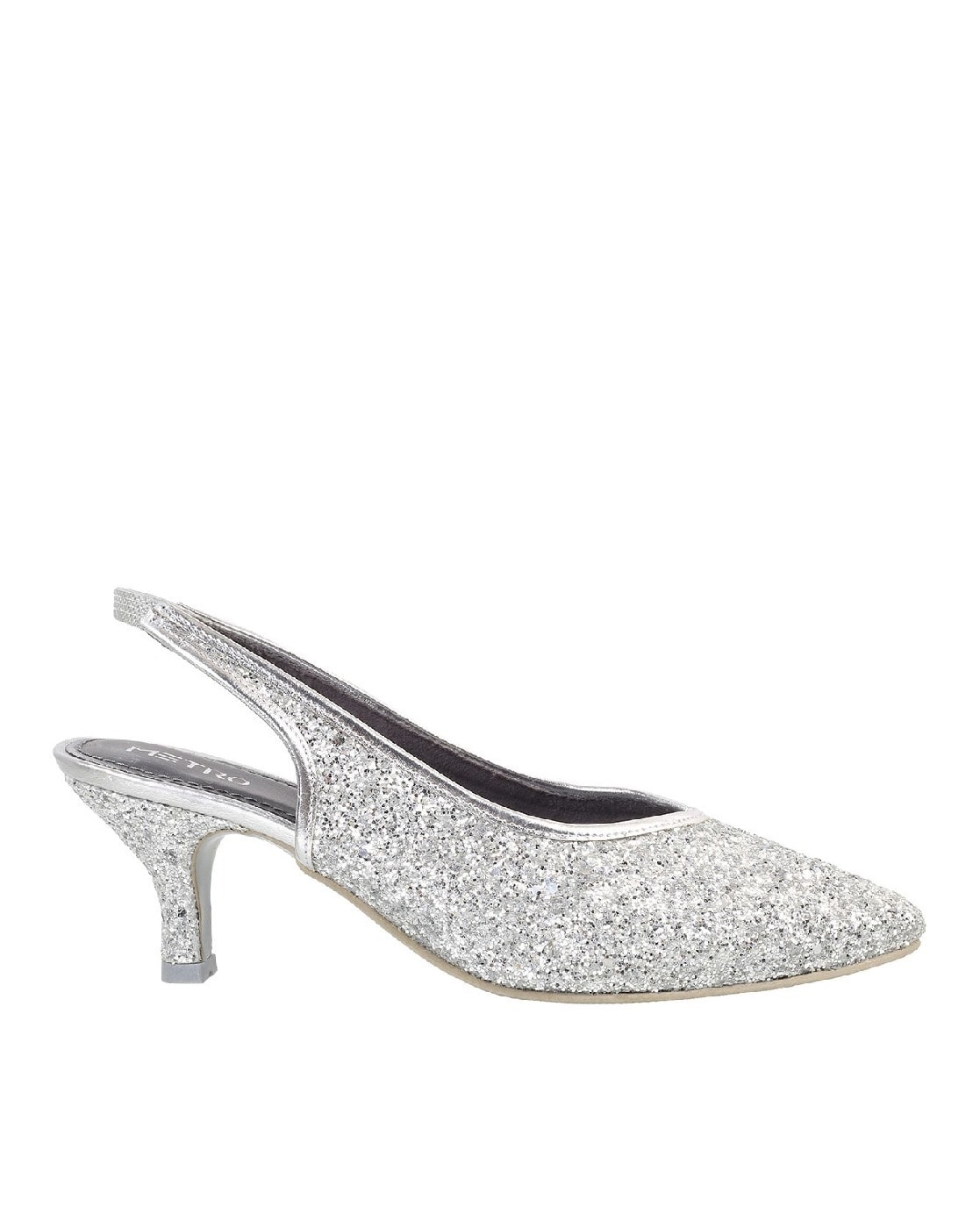 Silver Kitten Heels for Women for sale | eBay