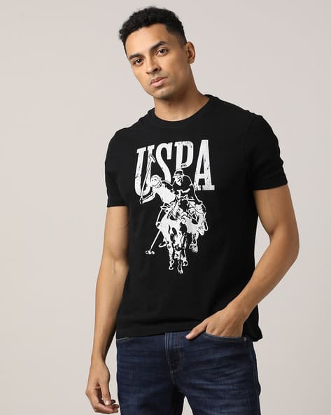 Brand Print Extra Slim Fit Crew-Neck T-Shirt