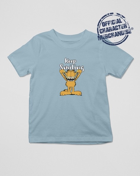 Minute Mirth Garfield Print Round-Neck T-Shirt