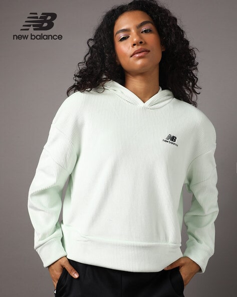 New balance store white hoodie