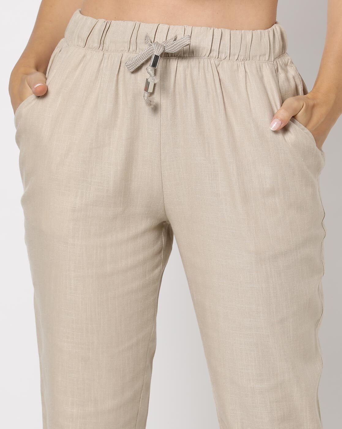 Buy Stone Trousers & Pants for Women by Fig Online