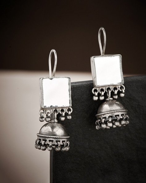 Silver on sale jhumkas fabindia