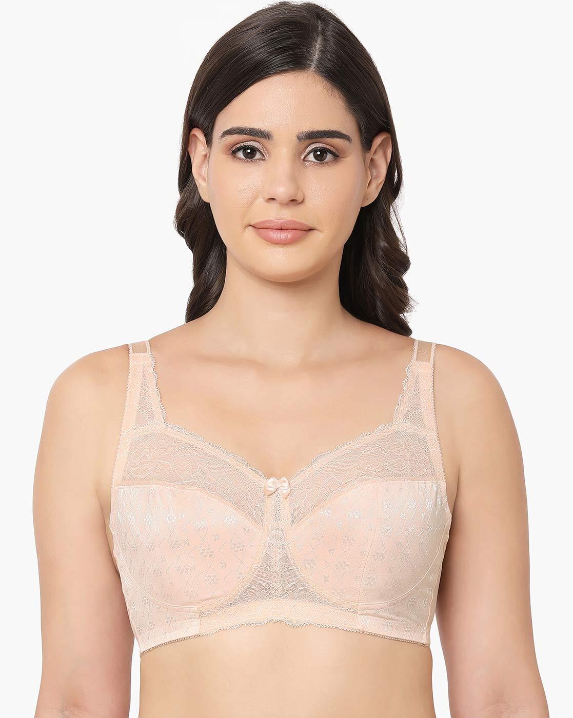 Non-Padded Bra with Lace Accent