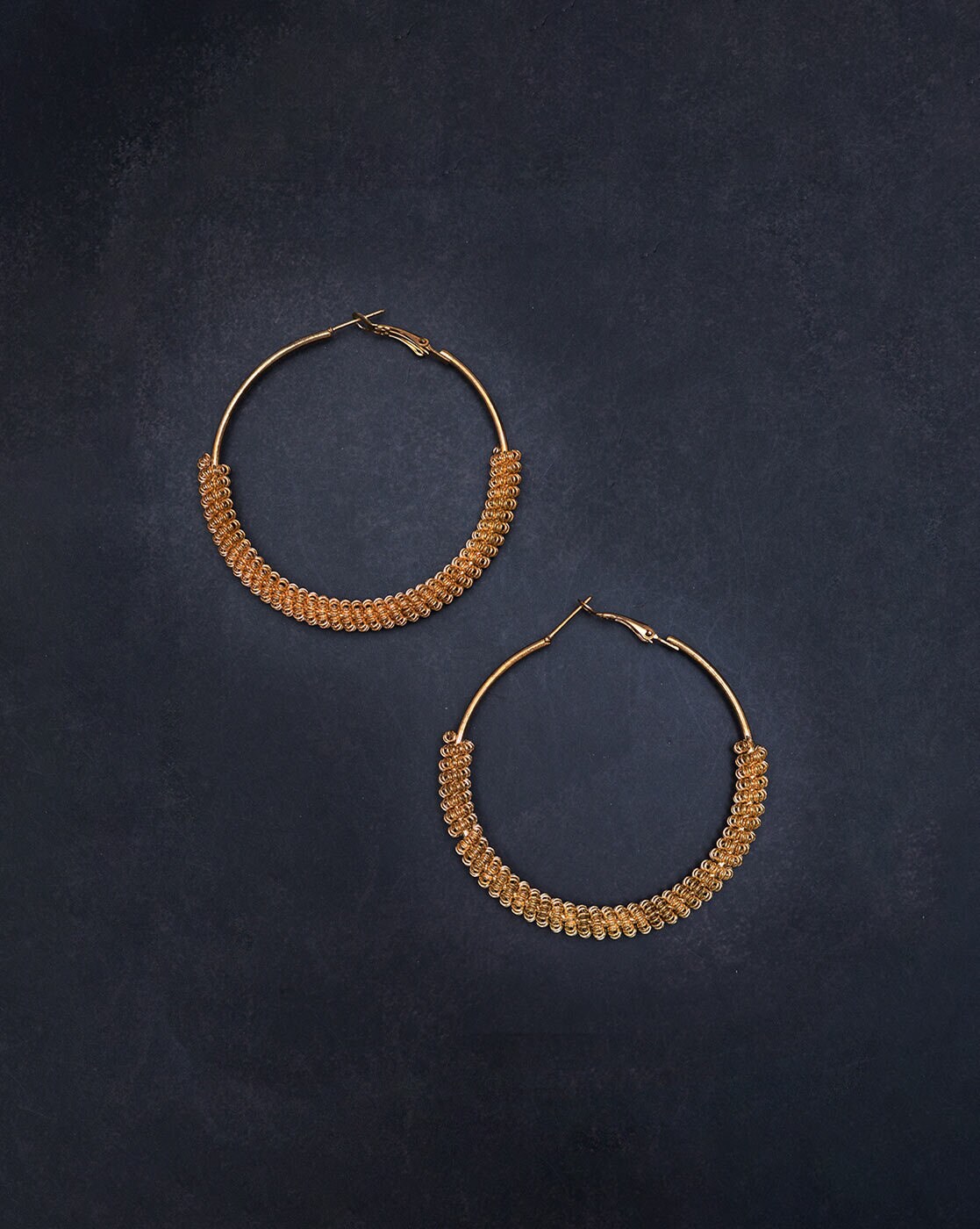 FINRUSIAC ladies big hoops gold circle ring earrings 2023 new India | Ubuy