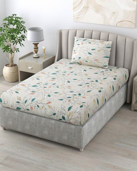 Buy Beige Bedsheets for Home & Kitchen by Salona Bichona Online