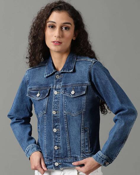 Wax Jean | Jackets & Coats | Wax Jean Denim Jacket Nwot Size S Dark Wash  Button Front Pockets Distressed | Poshmark