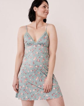 la vie en rose Floral Print V-Neck Slip-picture-52
