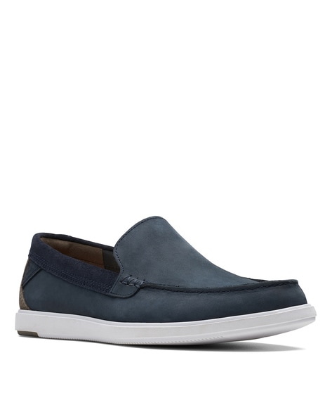 Clarks Round-Toe Slip-On Loafers