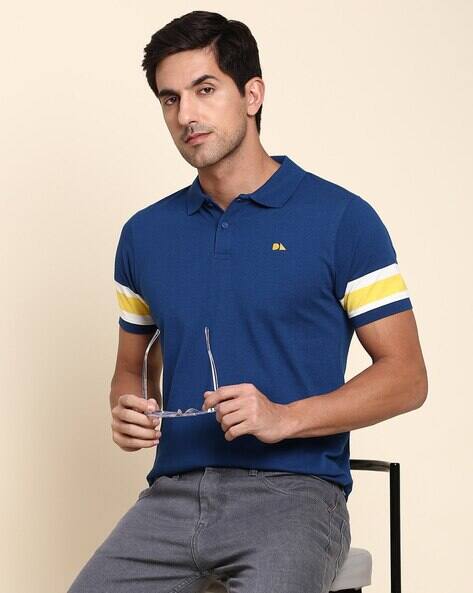 Buy Blue Tshirts for Men by DENNISLINGO PREMIUM ATTIRE Online