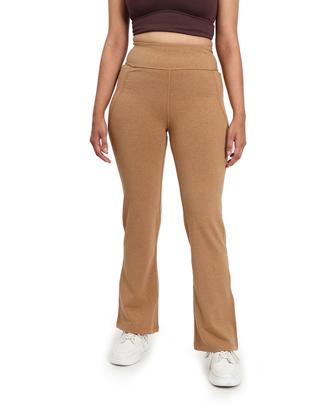 BlissClub Solid Women Brown Track Pants - Buy BlissClub Solid