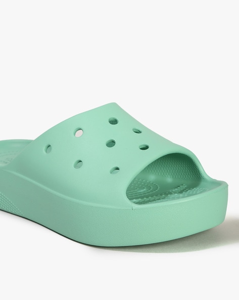 Buy Green Flip Flop Slippers for Women by CROCS Online Ajio