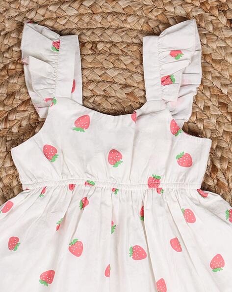 Strawberry sales baby frocks