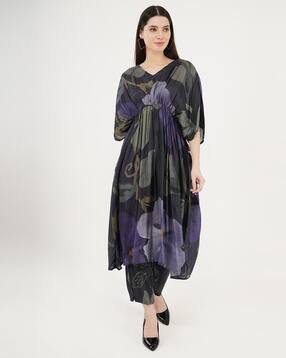 sonnesta Floral Print Kaftan & Pants Set-picture-43