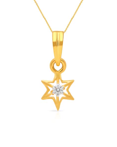 Buy Yellow Gold Necklaces Pendants for Women by Malabar Gold