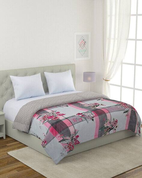 Romee 200 GSM Floral Print Queen-Size Blanket
