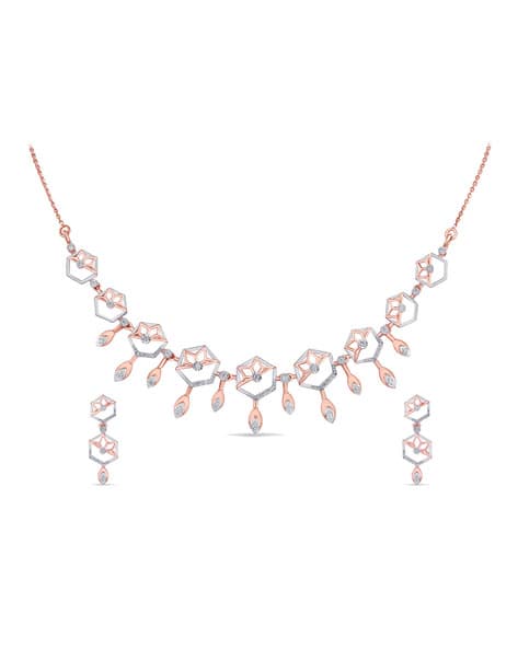 Buy Rose Gold Fine Jewellery Sets for Women by Reliance Jewels