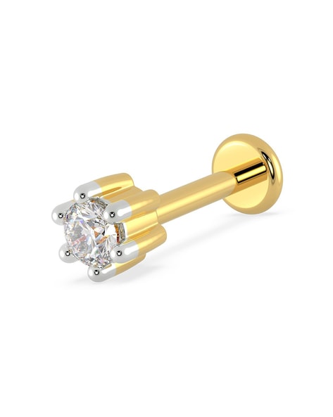 Malabar Gold Nosepin NPDSDZ048 | Single stone, Gold, Gold jewelry