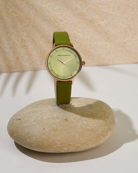 French Connection Women Green Dial Analogue Watch - FCN00035G