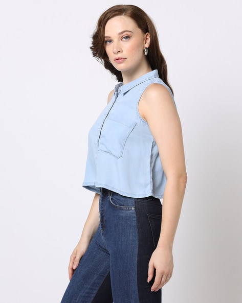 Buy Blue Shirts for Women by Fyre Rose Online