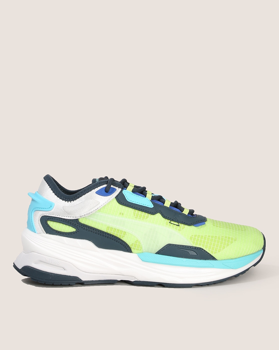 Puma blue hot sale yellow sneakers