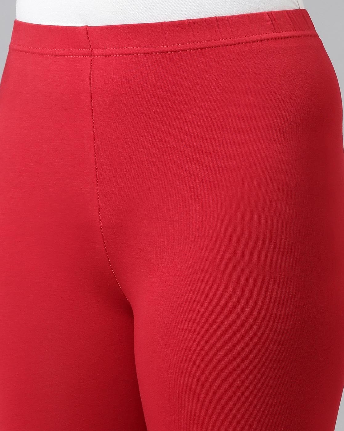 Buy Go Colors Women Red Solid Stretch Leggings Online at Best Prices in  India - JioMart.