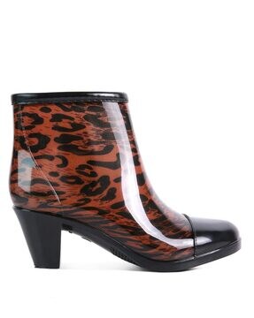 Heeled rain clearance booties