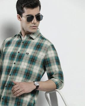 the indian garage co Checked Shirt with Patch Pocket-picture-27