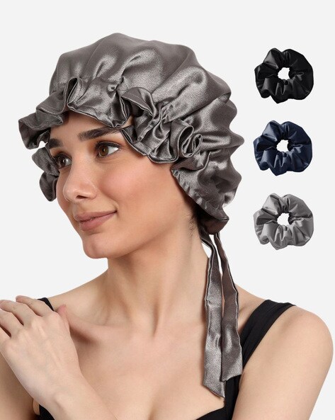 XICEN Satin Bonnet Sleep Cap for Women  Adjutable Silk Bonnet for Curly  Natural Hair Double Layer Reversible Sleeping Cap Hair Bonnets for Black  WomenLargeTeal  Walmart Canada