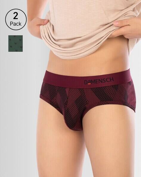 Pack of 2 Abstract Print Briefs