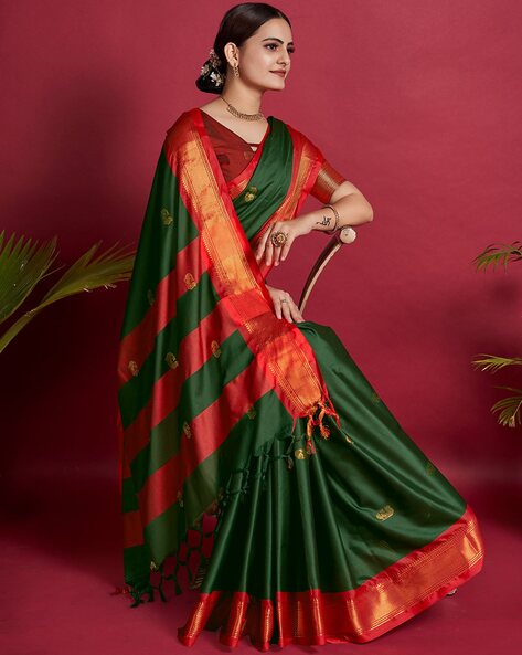 Buy Digital Printed Designer Cotton Silk Saree Online In India At  Discounted Prices