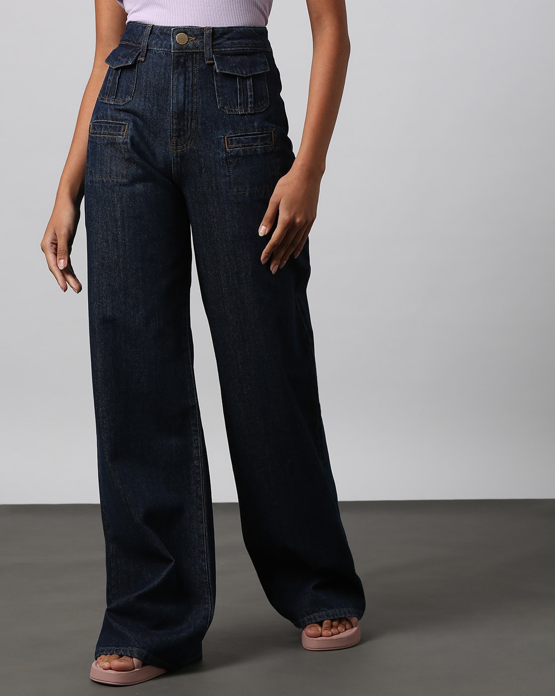 Reese Wide Leg Loose Fit High Waist Jeans  Pepe Jeans India