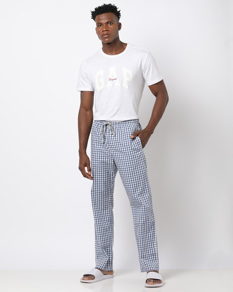 Buy Plus Size Black Checked Pyjama  Checked Mens Pyjama Pants  Apella