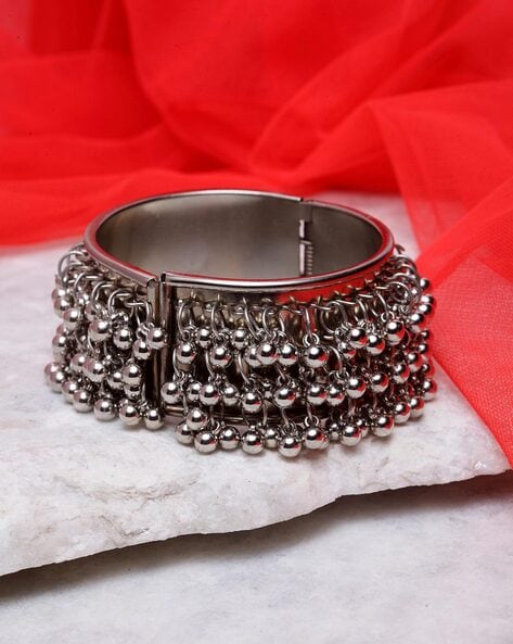 Oxidized Bracelet/ghunghroo Bracelet/oxidized Jewellery/bracelet for Ethnic  Wear/ethnic Jewellery/oxidized /silver Oxidized/bracelet - Etsy