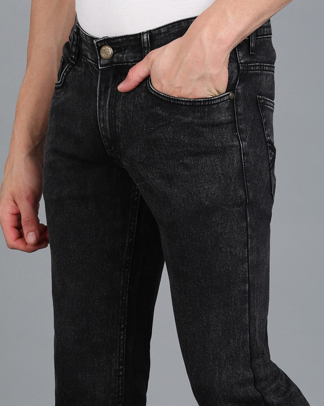Buy Black Jeans for Men by URBANO FASHION Online