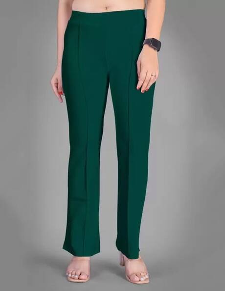 Ankle-Length Pants with Elasticated Waist