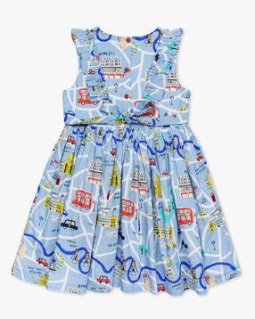 h by hamleys Printed Fit & Flare Dress-picture-25