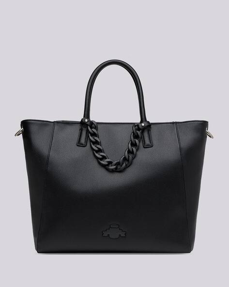 【最終値下】RePLAY LEATHER TOTE BAG BLACK Replay Tote bag - black - Zalando