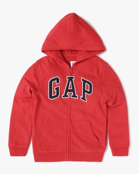 Kids red sales zip hoodie