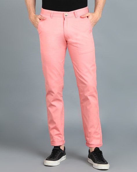 CONCITOR Men's Dress Pants Blush Dusty ROSE PINK Trousers Flat Front 30 x  32 : Amazon.in: Clothing & Accessories