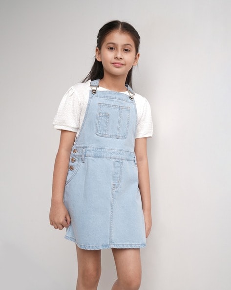 LoyisViDion Baby Girls Dress Clearance Toddler Kids Baby Girls Ripped Big  Bibs Denim Skirt Overalls Dress Outfits Blue 5-6 Years - Walmart.com