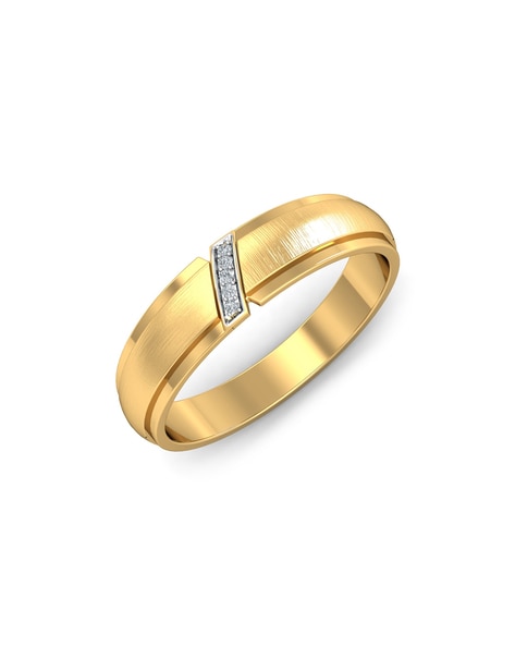 His Hers Cubic Zirconia Yellow Gold Plated Stainless Steel Titanium Wedding  Ring Set