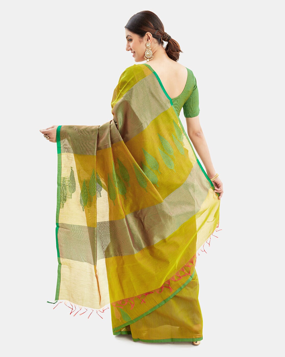 Buy Green Sarees for Women by Kalyan Silks Online