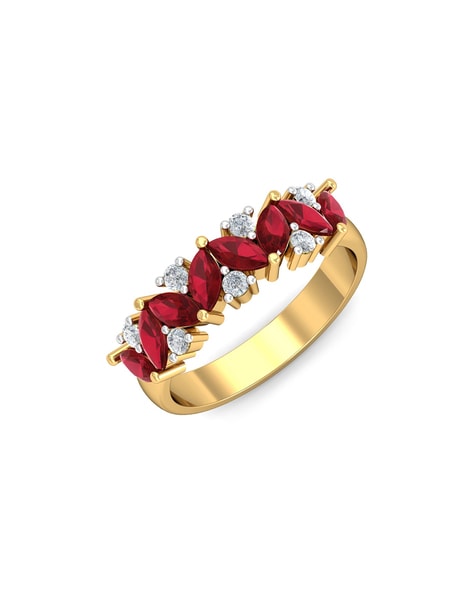 Buy Ruby Ring Gold, Ruby Diamond Ring for Women, Ruby Engagement Ring  Online in India - Etsy