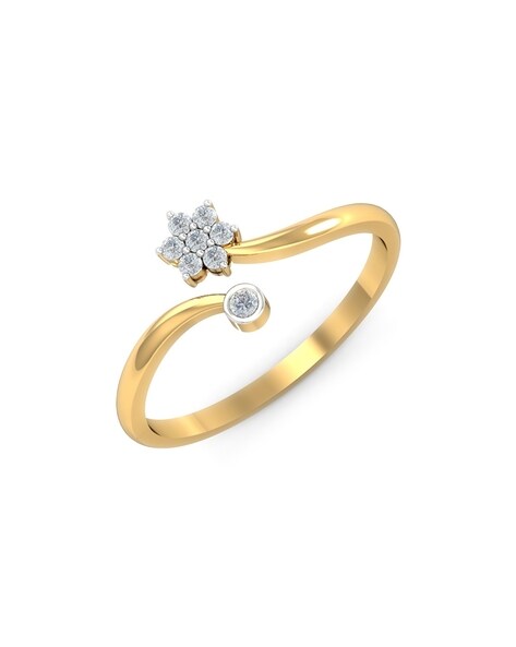 Buy Yellow Gold Rings for Women by KuberBox Online