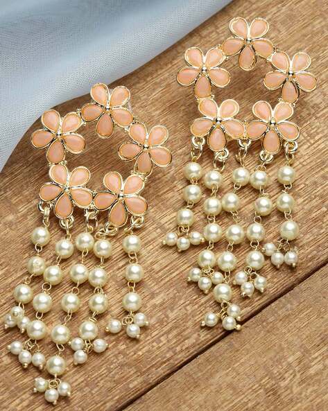 Shop Gold Plated Kundan Drop Earrings by CHHAVI'S JEWEL at House of  Designers – HOUSE OF DESIGNERS